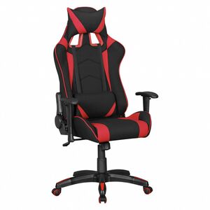 AMSTYLE® Bürostuhl SCORE Stoffbezug Schwarz / Rot Schreibtischstuhl Chefsessel Gaming Chair Drehstuh