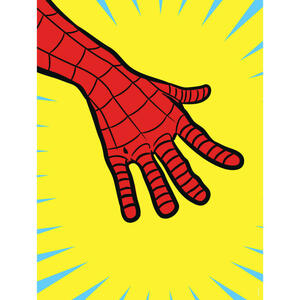 Komar Wandbild Marvel PowerUp Spider-Man Hand Disney B/L: ca. 30x40 cm