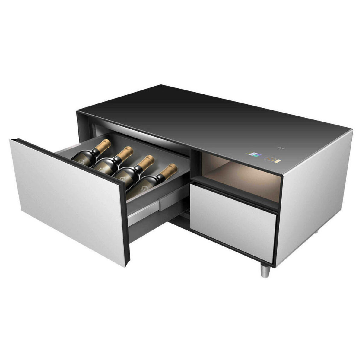 Bild 1 von Multimedia-Kühltisch TBT-127183 weiß B/H/T: ca. 105x45,5x57,5 cm