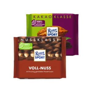 Ritter Sport Schokolade Nuss- oder Kakao-Klasse