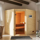Bild 2 von KARIBU 
                                            Sauna-Set Vera, naturbelassen mit Ofen 4,5 kW
