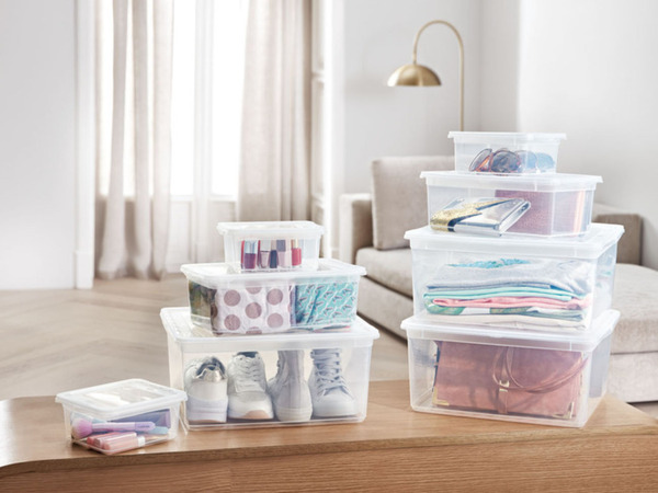 LIVARNO home AufbewahrungsboxenSet, mit Wendedeckel, 8teilig von Lidl
