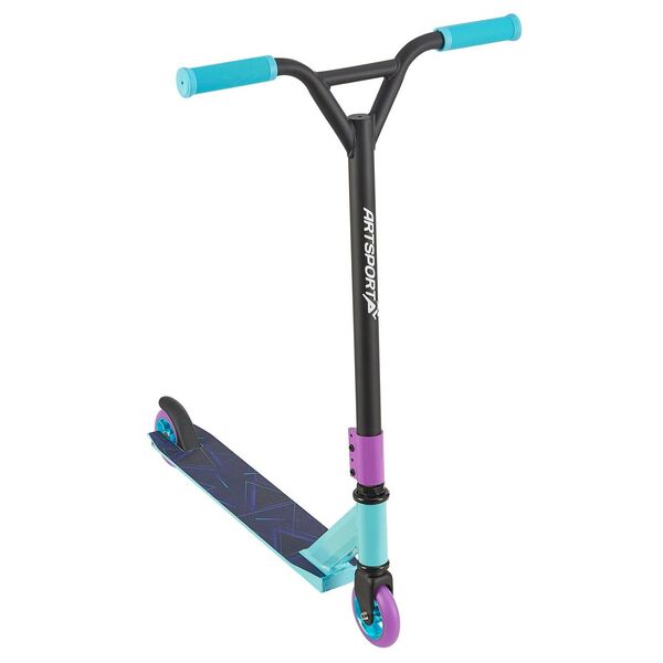 Bild 1 von ArtSport Stunt Scooter Retro Purple - Trick Roller für Kinder & Jugendliche - Tretroller Blau Schwarz