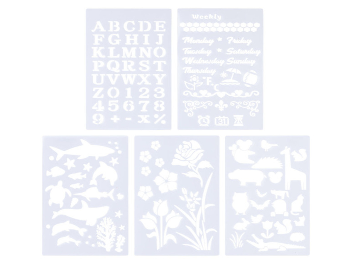 Bild 3 von crelando Airbrush-Starterset, Sprühstift, Filzstifte und Schablonen