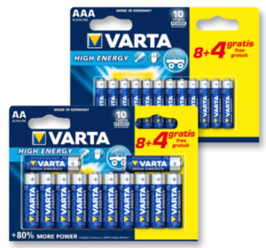 VARTA Batterien HIGH ENERGY