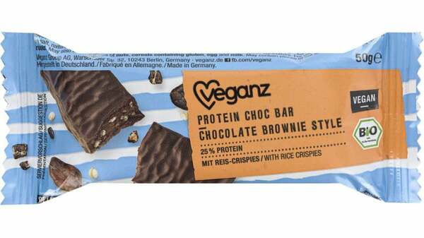 Bild 1 von Veganz Bio Proteinriegel Schokolade & Brownie