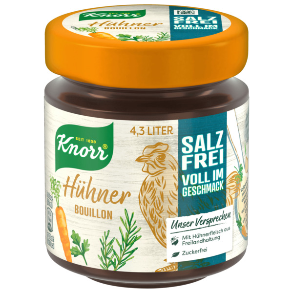 Bild 1 von Knorr Hühner Bouillon salzfrei 4,3l