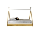 Bild 2 von VIPACK - Tipi Zelt Bett Liegefläche 90 x 200 cm, inkl. Rolllattenrost und Bettschublade (Natur), Aus