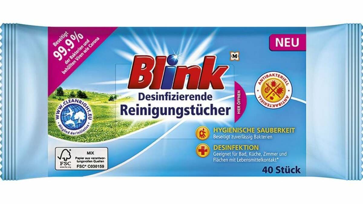 Bild 1 von Blink desinfizierende Reinigungstücher