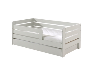VIPACK - Juniorbett mit Liegefläche 70 x 140 cm, Umrandung mit waagerechten Paneelen, inklusive Bett