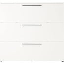Bild 1 von CASAVANTI Schuhkipper UTAH 140 x 129 cm weiß - Spanplatte - Melaminharz - weiß - Griffe schwarz - Breite 140 cm - Höhe 129 cm - Tiefe 19 cm