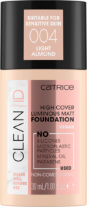Catrice Make-up Clean ID High Cover Luminous Matt Foundation Light Almond 004