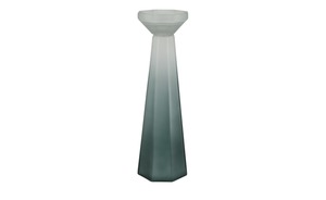 Kerzenständer grün Glas  Maße (cm): H: 43  Ø: [14.0] Dekoration