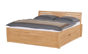 Timber Massivholz-Bettgestell mit Bettkasten Timber holzfarben Maße (cm): B: 196 H: 93 Betten