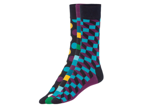 Bild 1 von Happy Socks Damen Herren Geschenkebox, 3 Paar Socken, mit Baumwolle