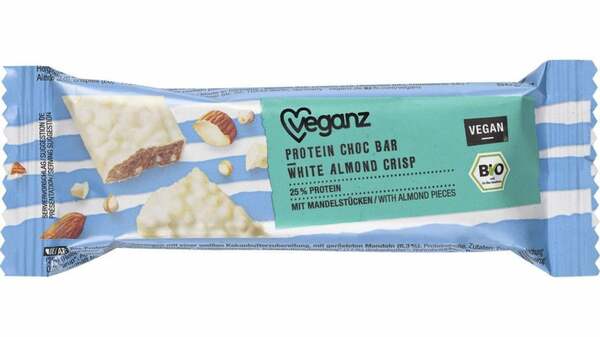 Bild 1 von Veganz Bio Protein Choc Bar White Almond Crisp