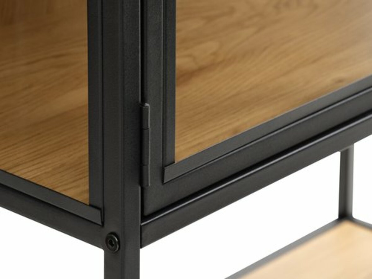 Bild 2 von Vitrine TRAPPEDAL schwarz/eiche