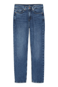 C&A Straight Jeans-High Waist-LYCRA®, Blau, Größe: 34