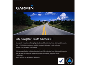 GARMIN City Navigator® South America NT - MicroSD/SD Karte, Kartenmaterial, passend für Navigationsgerät, Schwarz