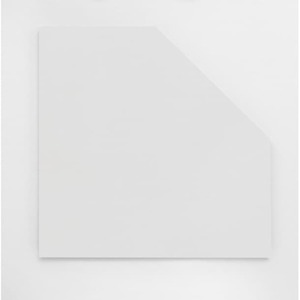 Eckplatte SERIE200 65 x 65 cm weiß - Verbindungsplatte für Schreibtische - Höhe 2,2 cm