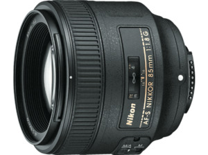 NIKON AF-S NIKKOR 85mm 1:1.8G - 85 mm f/1.8 (Objektiv für Nikon F-Mount, Schwarz)