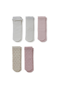 C&A Multipack 5er-Baby-Socken, Weiß, Größe: 15-17