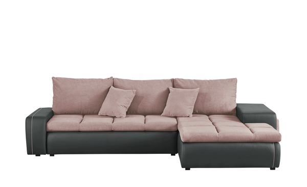 Bild 1 von switch Ecksofa mit 2 Sitzhocker  Riva rosa/pink Polstermöbel