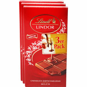 Lindt Schokolade Double Chocolate, 3er Pack