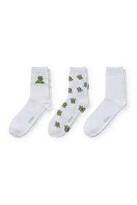 C&A Multipack 3er-Socken-Kermit, Weiß, Größe: 35-38