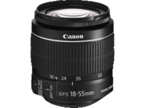 CANON EF-S 18-55mm 1:3.5-5.6 IS II f/3.5-5.6 EF-S, (Objektiv für Canon EF-Mount, Schwarz)