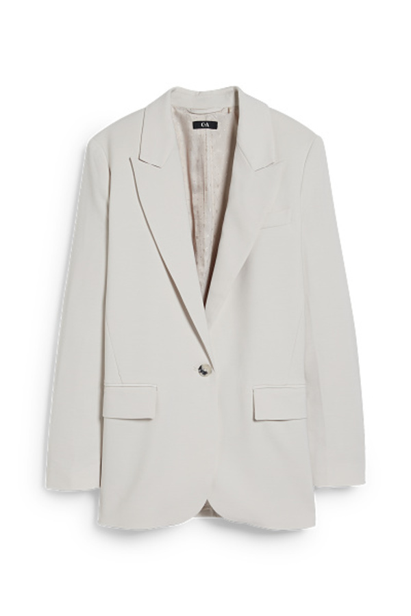 Bild 1 von C&A Oversized-Blazer-mit recyceltem Polyester, Weiß, Größe: 34