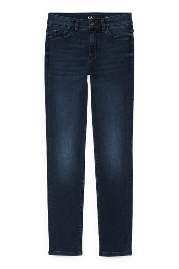 Bild 1 von C&A Slim Jeans-Mid Waist-LYCRA®-mit recyceltem Polyester, Blau, Größe: 34