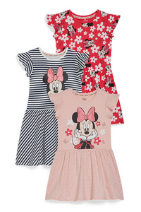 C&A Multipack 3er-Minnie Maus-Kleid, Weiß, Größe: 92