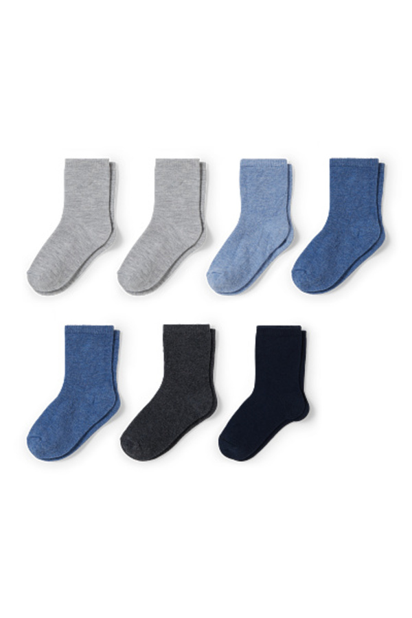 Bild 1 von C&A Multipack 7er-Baby-Socken, Blau, Größe: 15-17