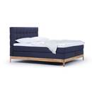 Bild 1 von TRAUMWERKSTATT Boxspringbett MONIA 180 x 200 cm graublau/ braun