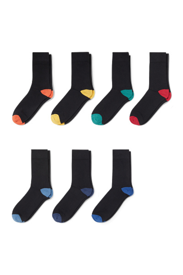 Bild 1 von C&A Multipack 7er-Socken-Bio-Baumwolle, Schwarz, Größe: 39-42