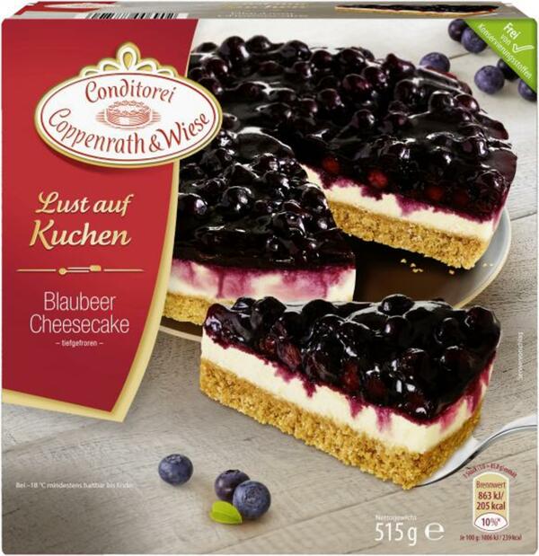 Bild 1 von Coppenrath & Wiese Lust auf Kuchen Blaubeer Cheesecake