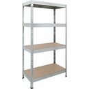 Bild 2 von Ar Shelving Schwerlast-Steckregal Rivet 180 cm x 90 cm x 45 cm 4 Böden Verzinkt