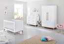 Bild 1 von Pinolino® Babyzimmer-Komplettset »Riva«, (Set, 3-St), extrabreit, mit Kinderbett, Schrank und Wickelkommode