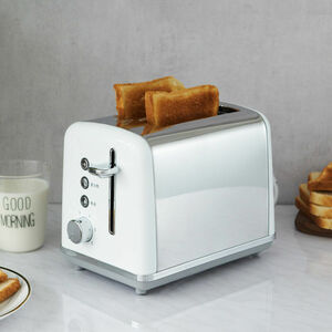 Edelstahl-Multifunktions-Automatik-Toaster, schnelles und gleichmäßiges Garen von 6-stufig einstellbarer Frühstücksmaschine