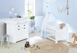 Pinolino® Babymöbel-Set »Siena«, (Spar-Set, 2-St), breit, Made in Europe, mit Kinderbett und Wickelkommode