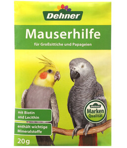 Dehner Mauserhilfe für Großsittiche und Papageien, 20 g