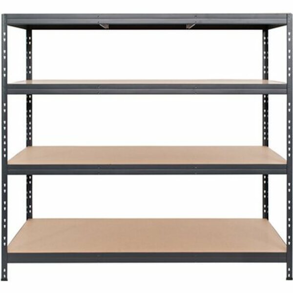 Bild 2 von Ar Shelving Schwerlast Steckregal Rivet XXL  180 x 200 x 60 cm 4B Anthrazit