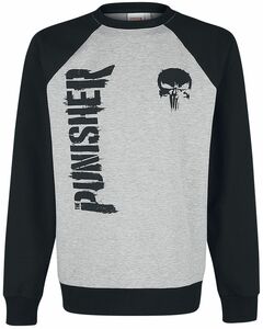 The Punisher Logo Sweatshirt grau meliert schwarz