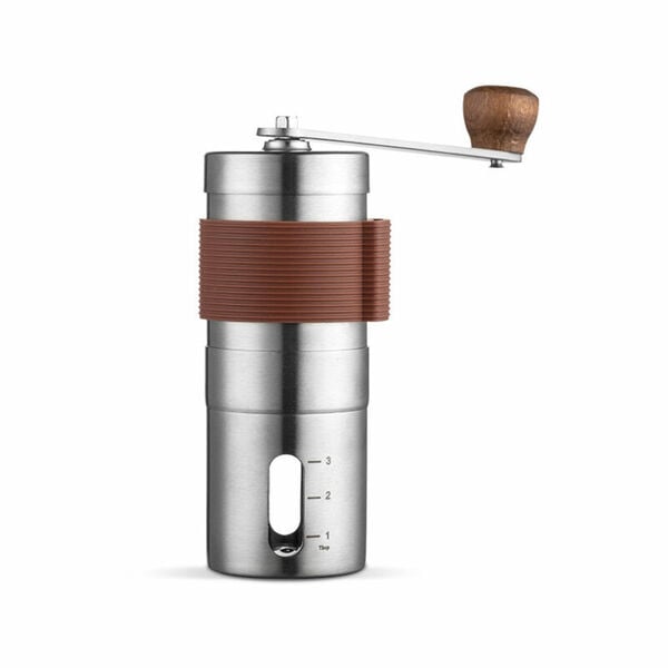 Bild 1 von Benobbykids - Tragbare Handkurbel-Kaffeemühle aus Edelstahl, manuelle Haushaltsmühle, geeignet zum Mahlen von Kaffee, verschiedenen Bohnengewürzen