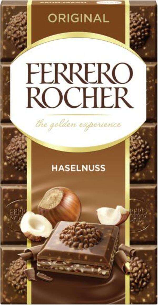 Bild 1 von Ferrero Rocher Tafel Original Haselnuss