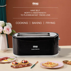 Multifunktions-Toaster, schnelles und gleichmäßiges Kochen, einstellbare Frühstücksmaschine mit mehreren Geschwindigkeiten