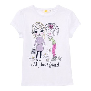 Mädchen-T-Shirt mit Freundinnen-Frontaufdruck