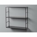 Bild 2 von Metall-Regal Pinnock 60 cm x 60 cm x 20 cm Schwarz matt