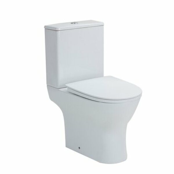 Bild 1 von Verosan+ Stand-WC-Set Paros spülrandlos Weiß inkl. WC-Sitz und Spülkasten